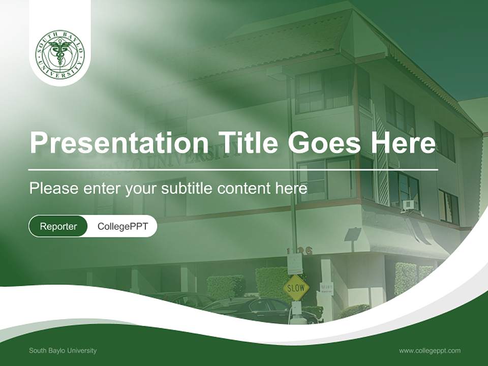 South Baylo University Lecture Sharing and Networking Event PPT Template4:3 ratio PPT effect preview image4