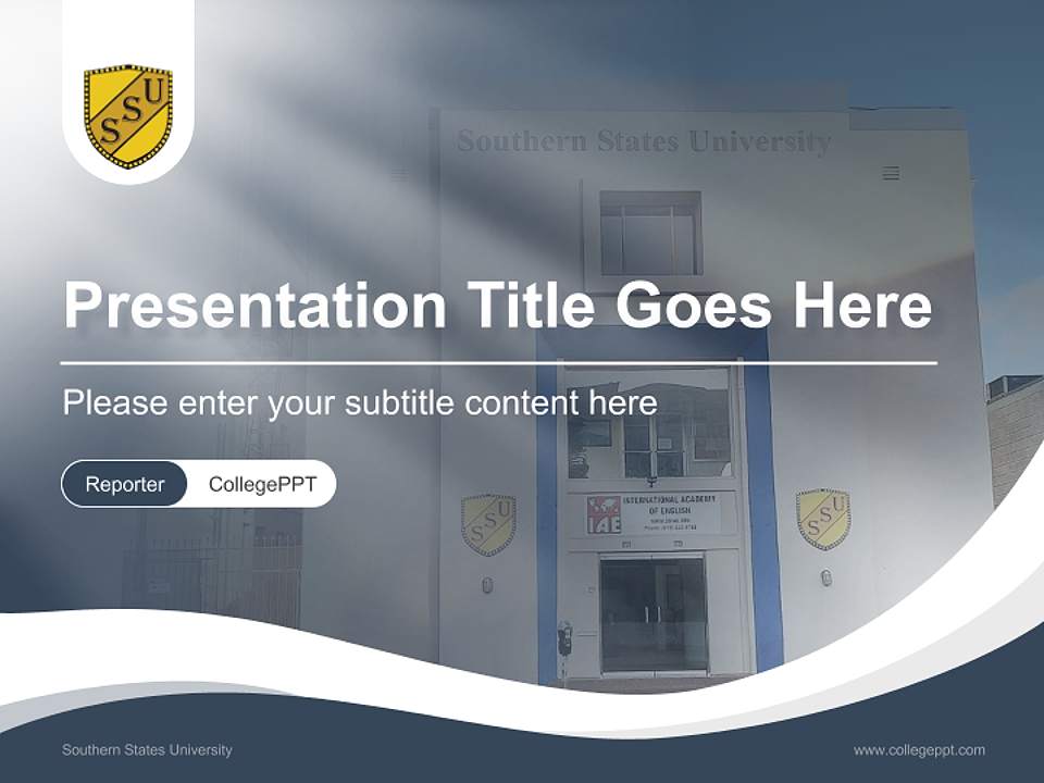 Southern States University Lecture Sharing and Networking Event PPT Template4:3 ratio PPT effect preview image4