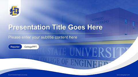 South Dakota State University Lecture Sharing and Networking Event PPT Template