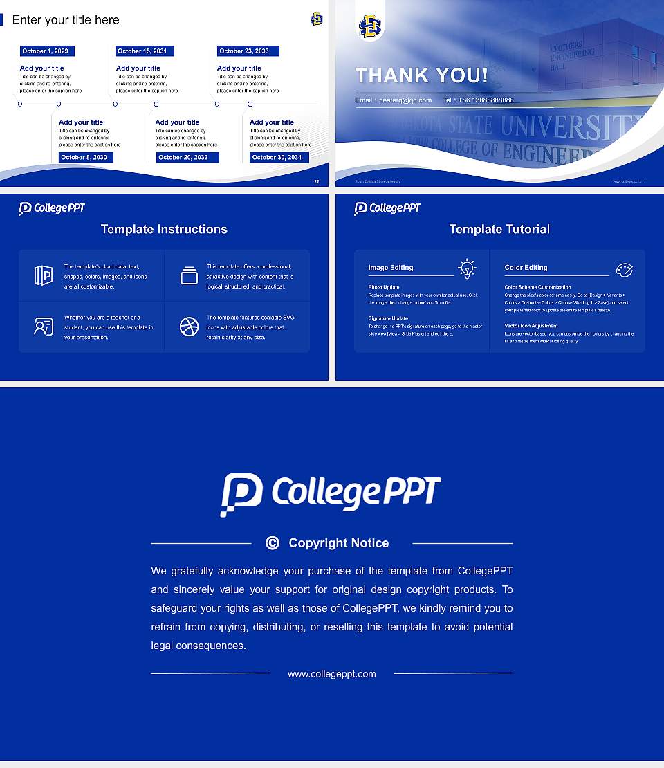 South Dakota State University Lecture Sharing and Networking Event PPT Template16:9 ratio PPT effect preview image4
