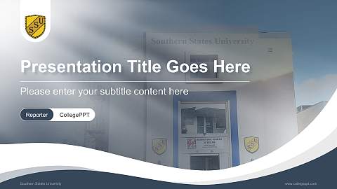 Southern States University Lecture Sharing and Networking Event PPT Template