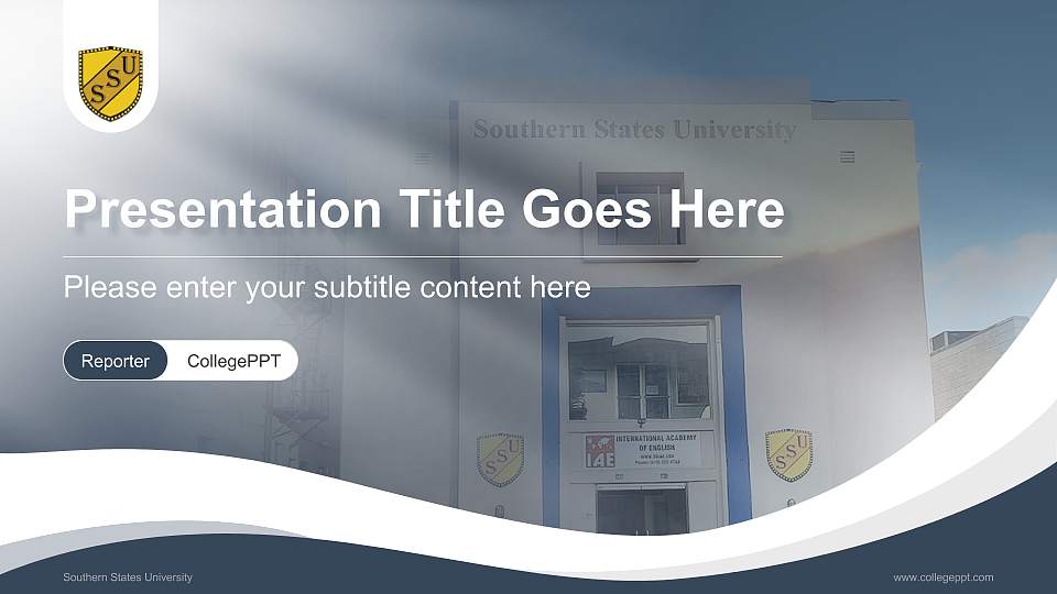 Southern States University Lecture Sharing and Networking Event PPT Template16:9 ratio PPT effect preview image