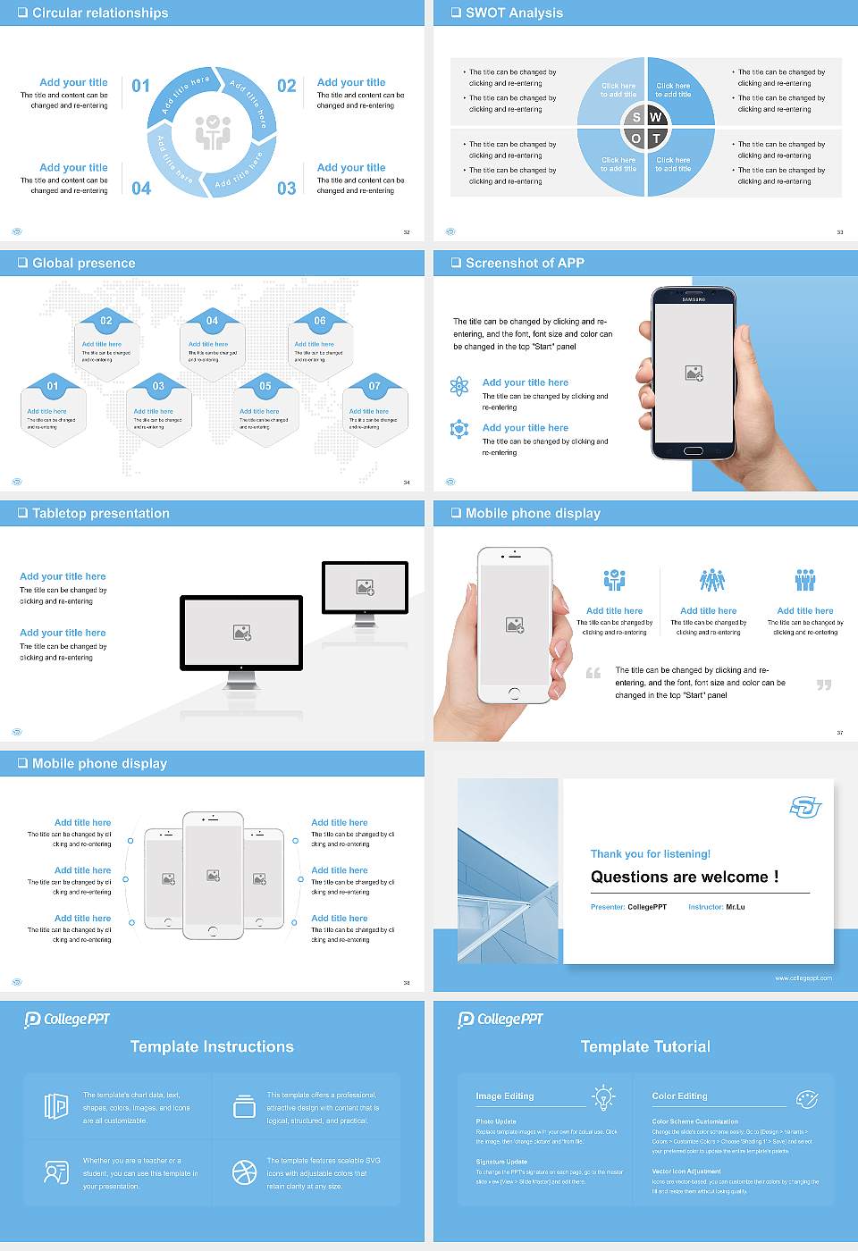 Southern University and a & M College General Purpose PPT Template16:9 ratio PPT effect preview image5