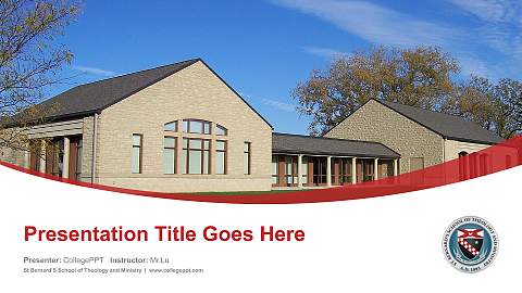 St Bernard’S School of Theology and Ministry Course/Courseware Creation PPT Template