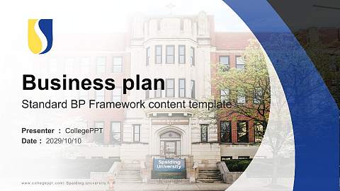 Spalding University Competition/Entrepreneurship Contest PPT Template