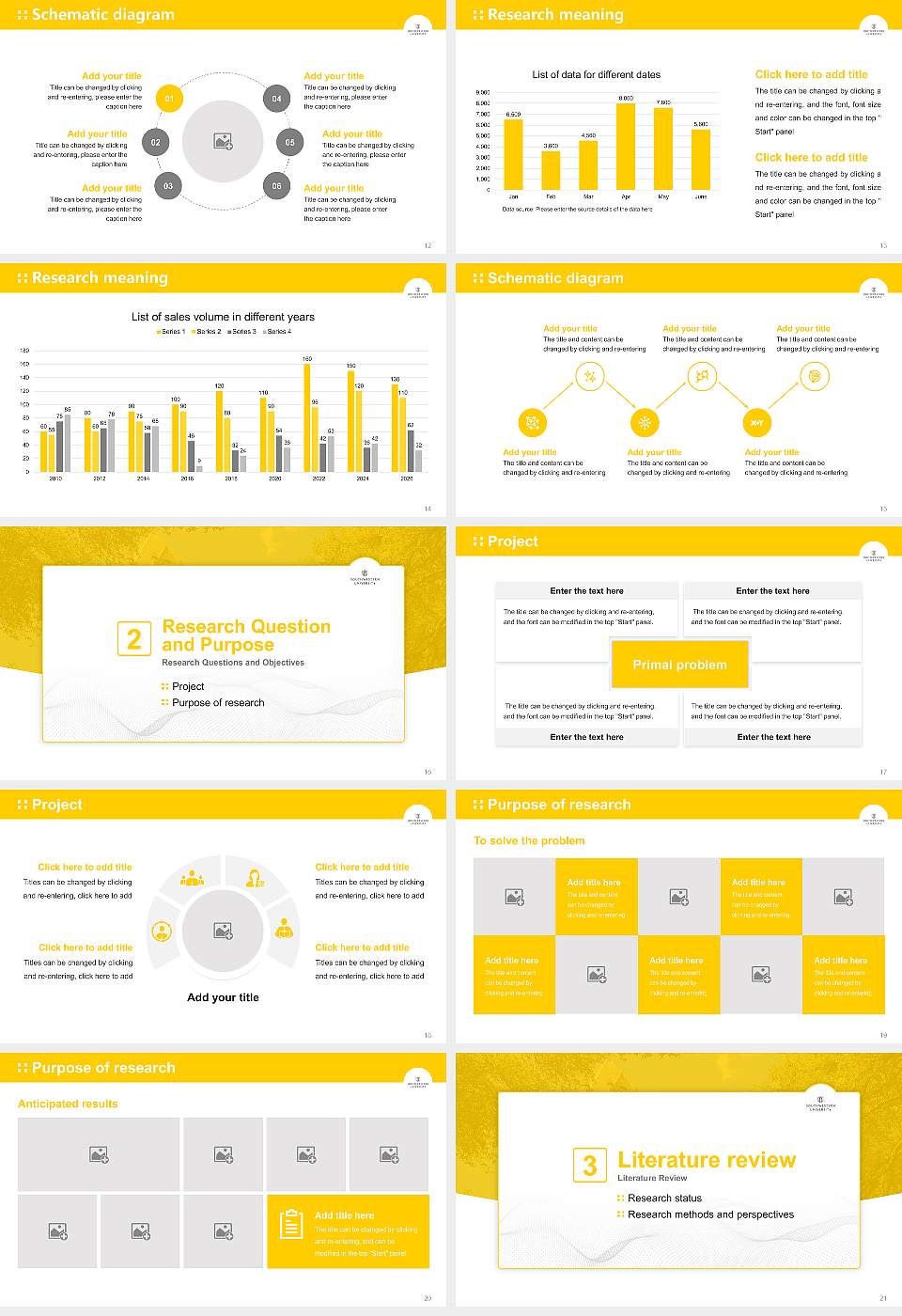 Southwestern University Graduation Thesis Defense PPT Template16:9 ratio PPT effect preview image3