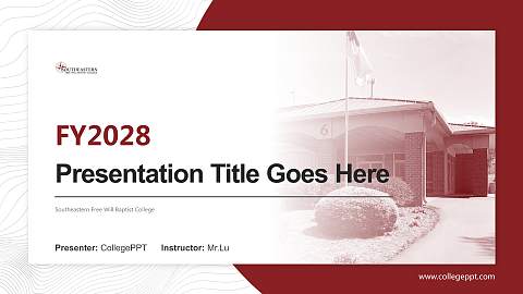 Southeastern Free Will Baptist College Academic Presentation/Research Findings Report PPT Template