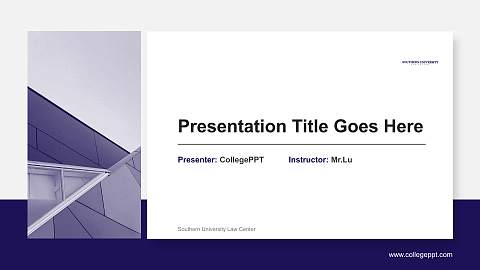 Southern University Law Center General Purpose PPT Template