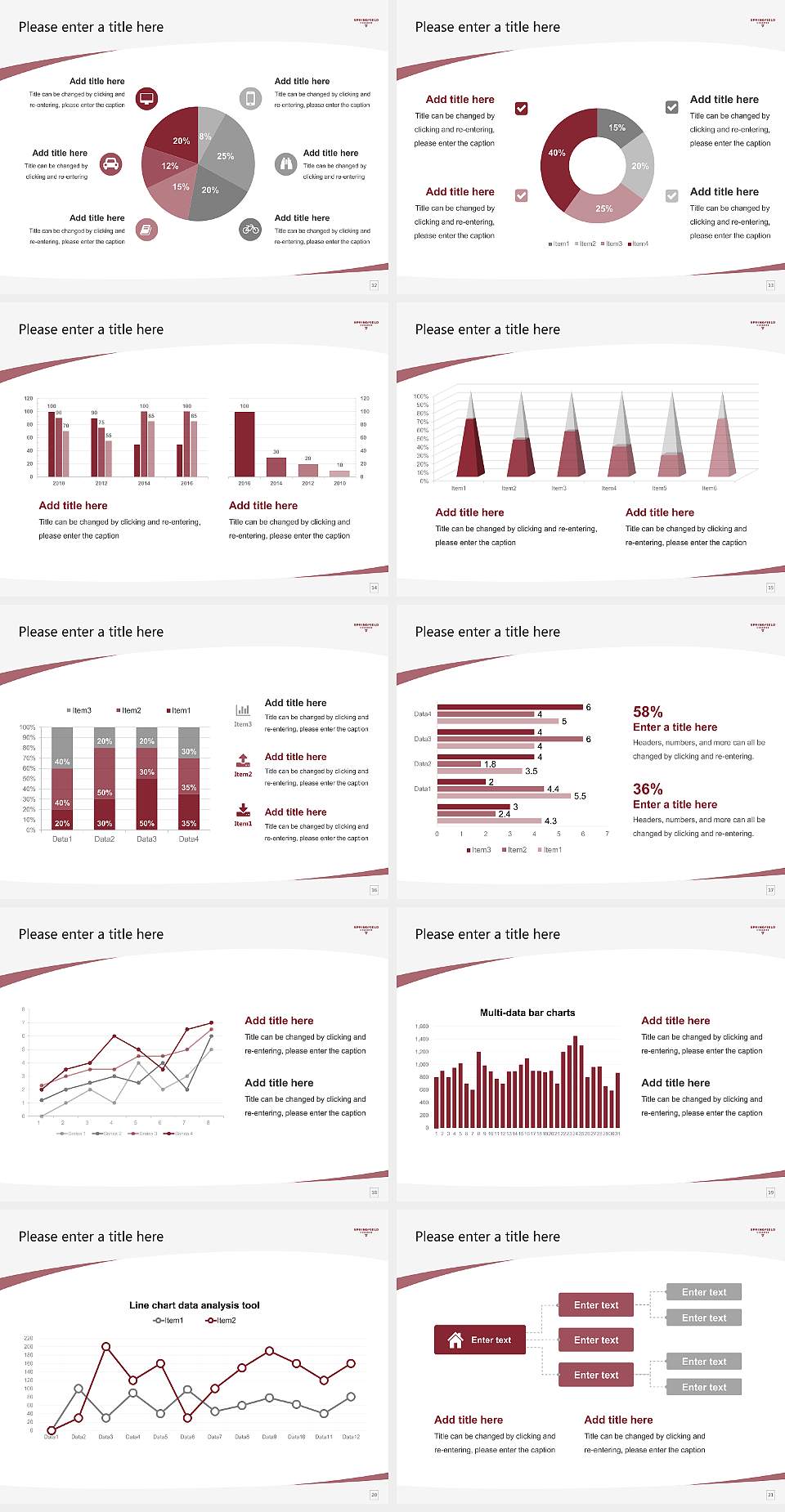 Springfield College Course/Courseware Creation PPT Template4:3 ratio PPT effect preview image3