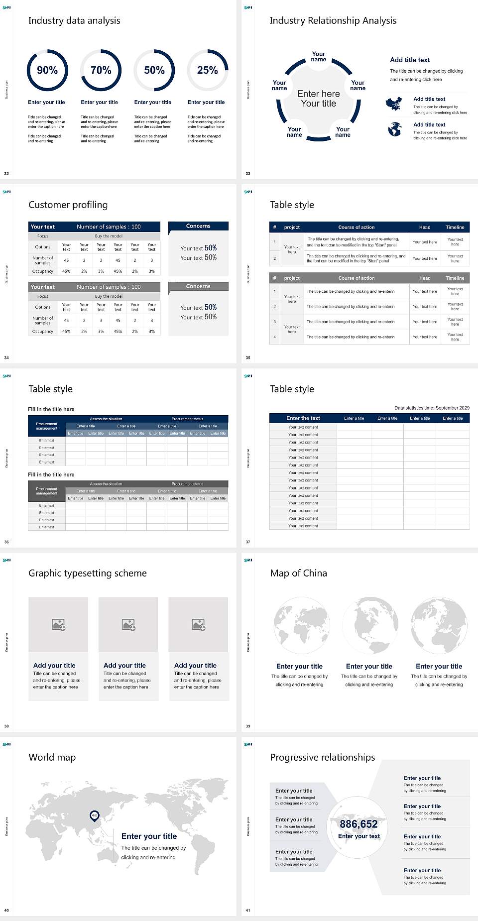 Sierra Nevada University Competition/Entrepreneurship Contest PPT Template4:3 ratio PPT effect preview image5