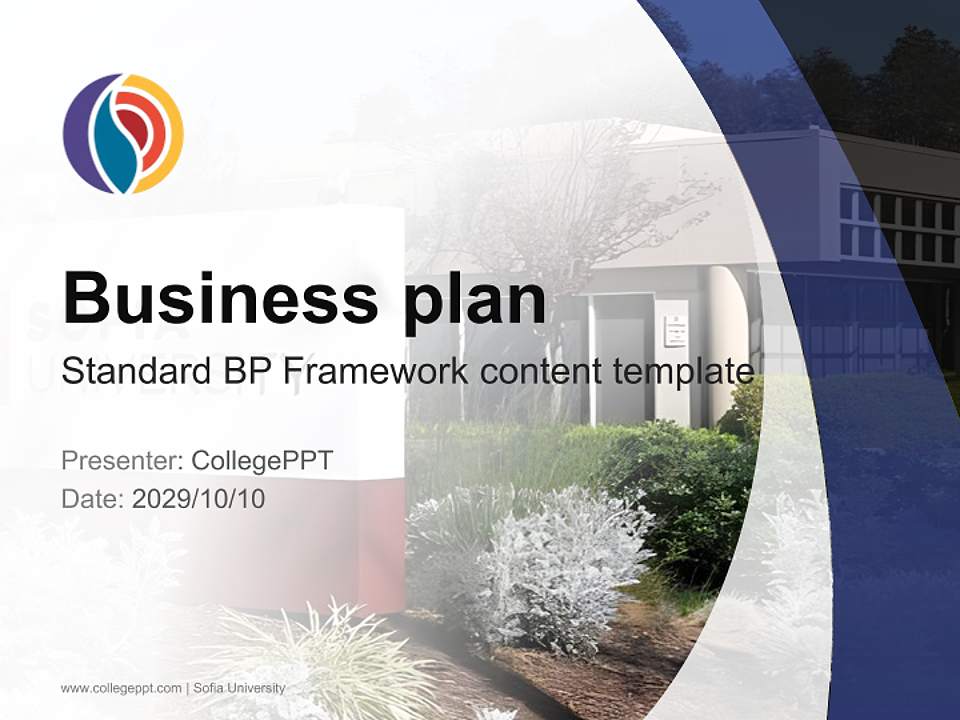 Sofia University Competition/Entrepreneurship Contest PPT Template4:3 ratio PPT effect preview image9