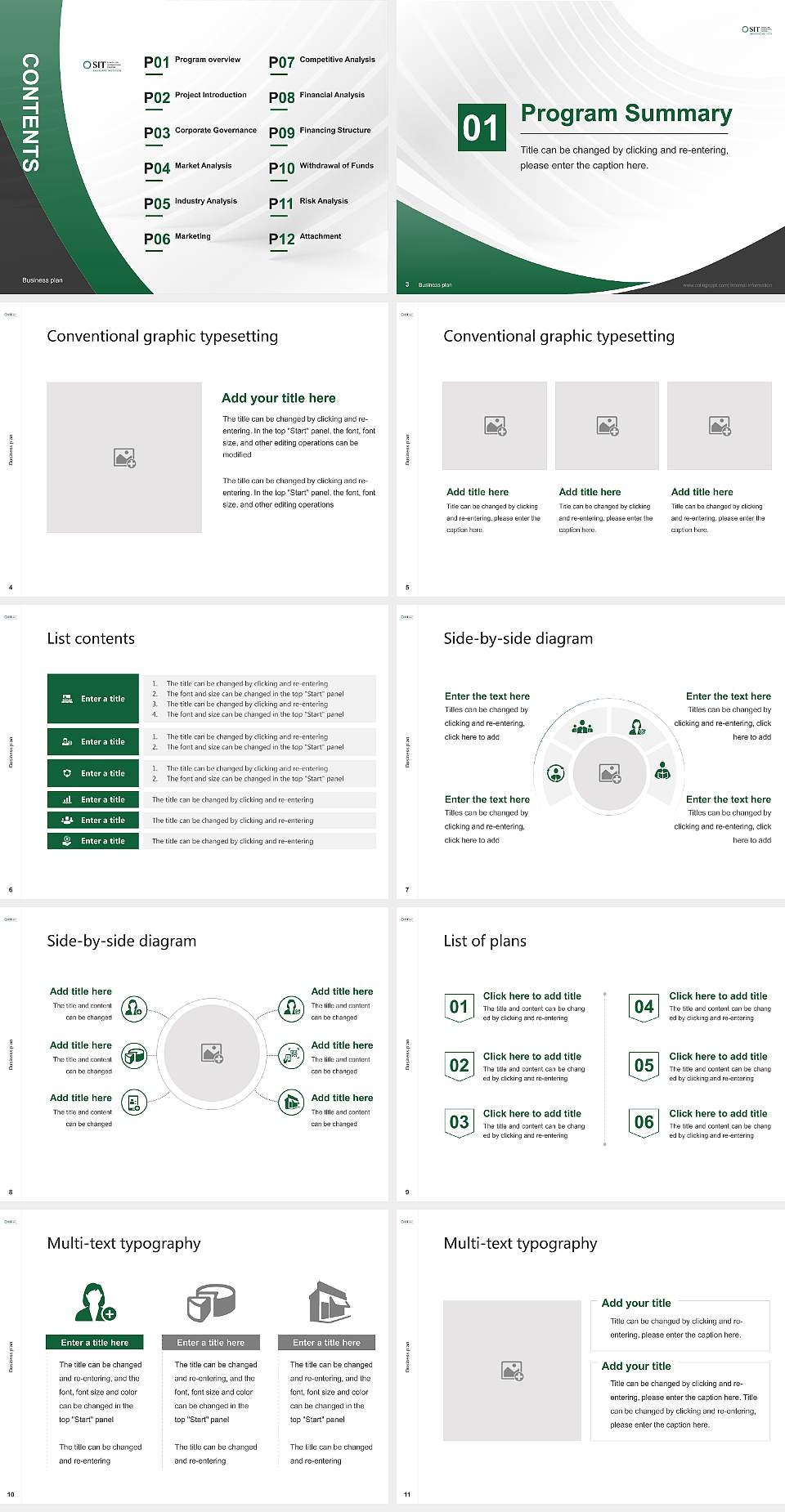 School for International Training Competition/Entrepreneurship Contest PPT Template4:3 ratio PPT effect preview image2