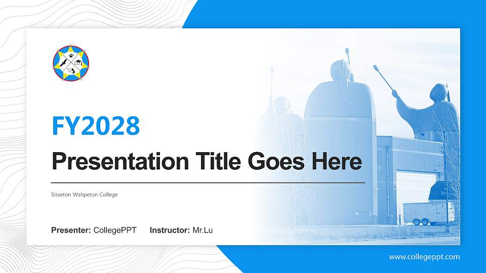 Sisseton Wahpeton College Academic Presentation/Research Findings Report PPT Template16:9 ratio PPT effect preview image