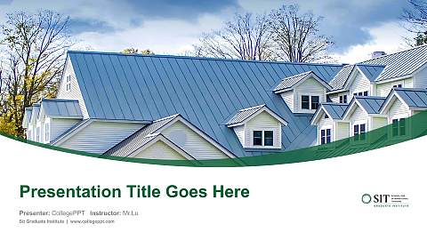 Sit Graduate Institute Course/Courseware Creation PPT Template