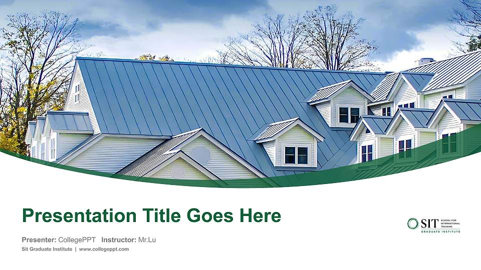 Sit Graduate Institute Course/Courseware Creation PPT Template16:9 ratio PPT effect preview image1