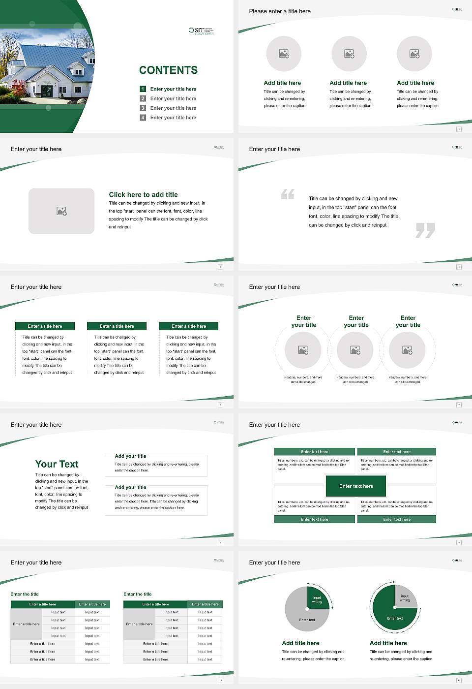 Sit Graduate Institute Course/Courseware Creation PPT Template16:9 ratio PPT effect preview image2