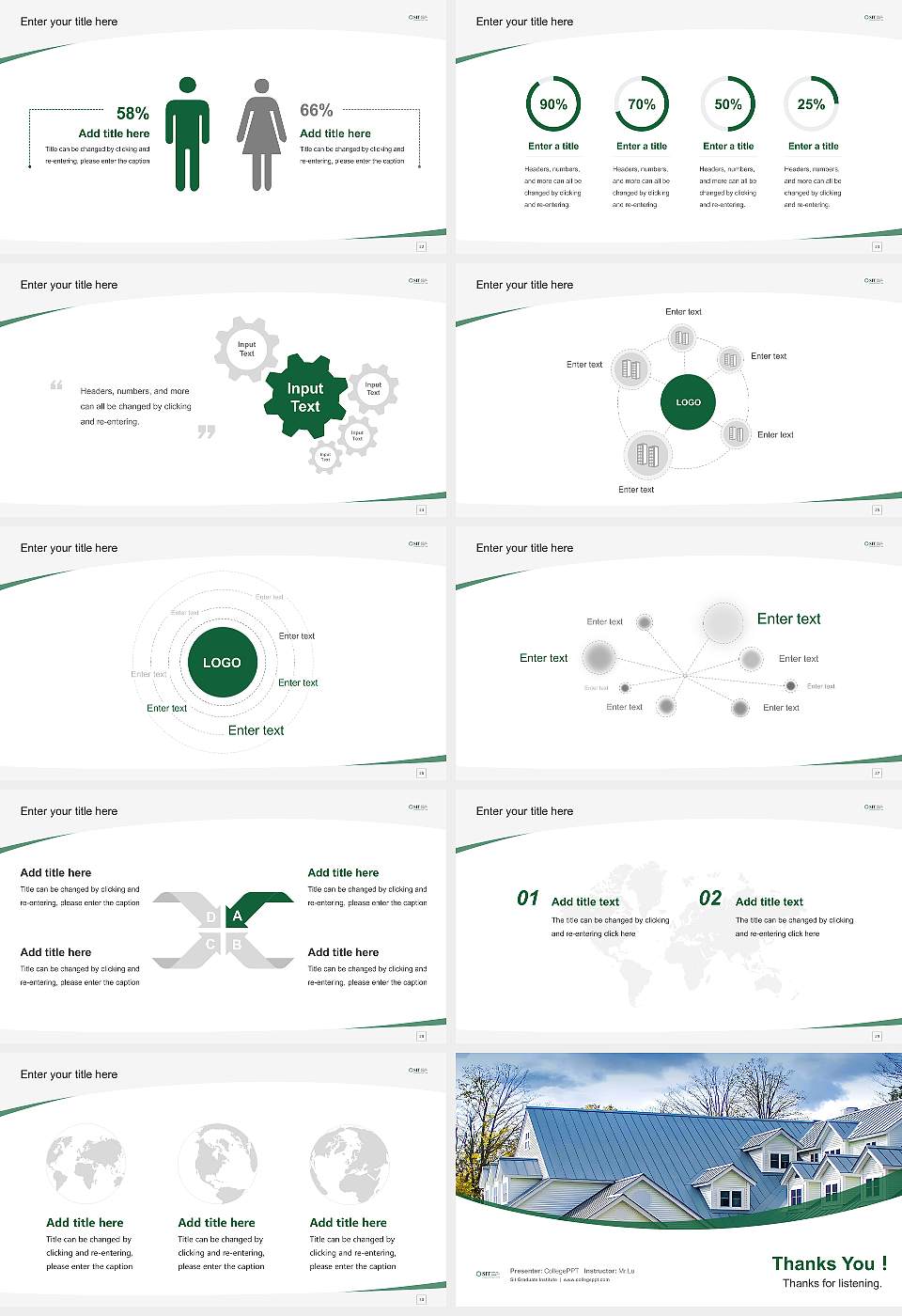 Sit Graduate Institute Course/Courseware Creation PPT Template16:9 ratio PPT effect preview image4
