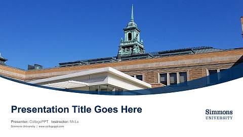 Simmons University Course/Courseware Creation PPT Template