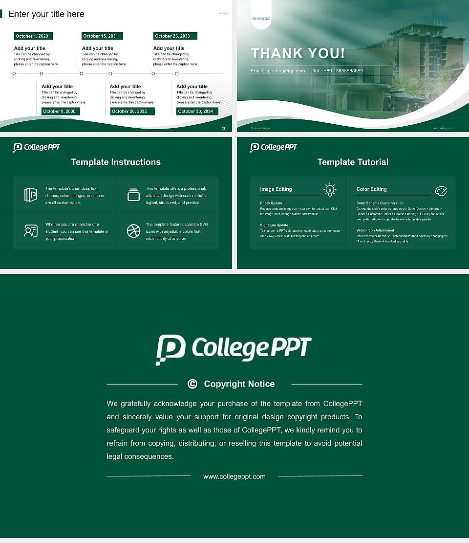 Skidmore College Lecture Sharing and Networking Event PPT Template16:9 ratio PPT effect preview image4