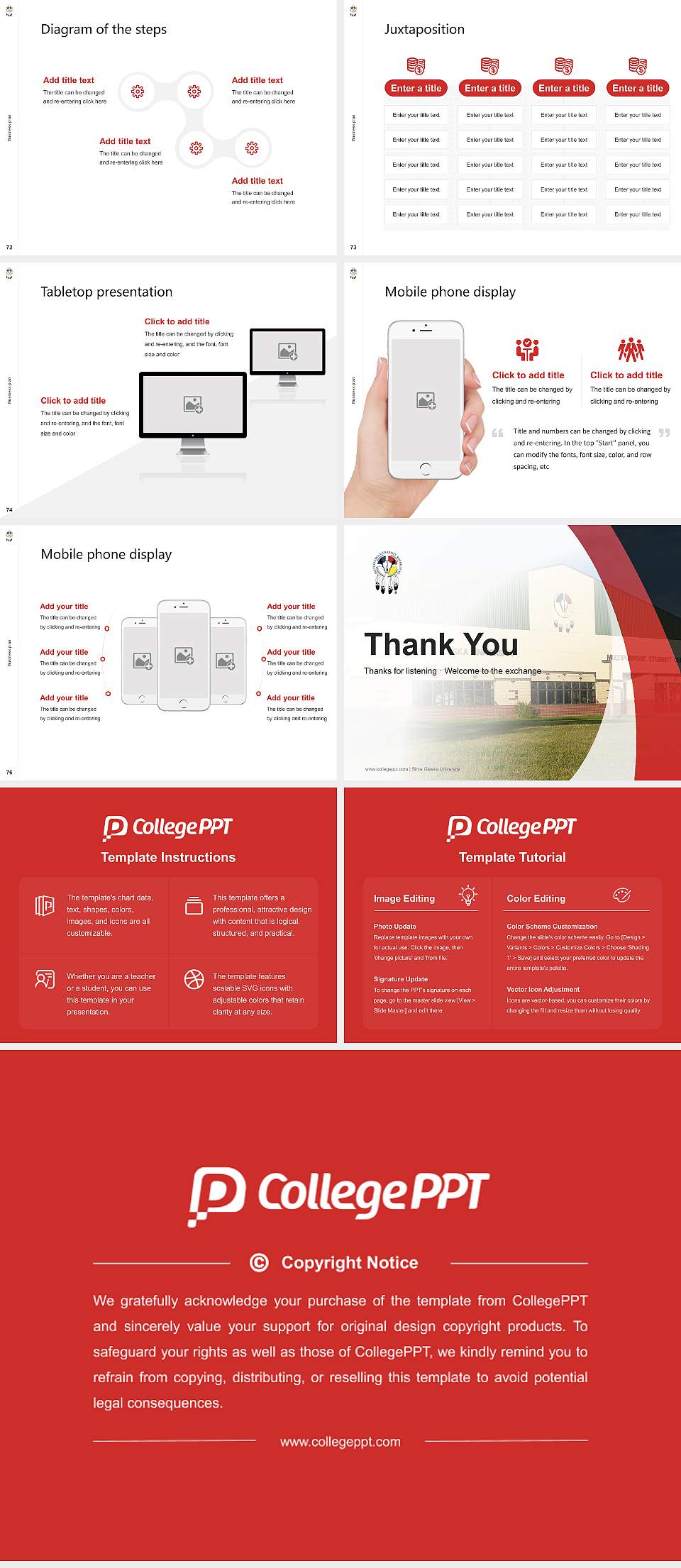 Sinte Gleska University Competition/Entrepreneurship Contest PPT Template4:3 ratio PPT effect preview image9