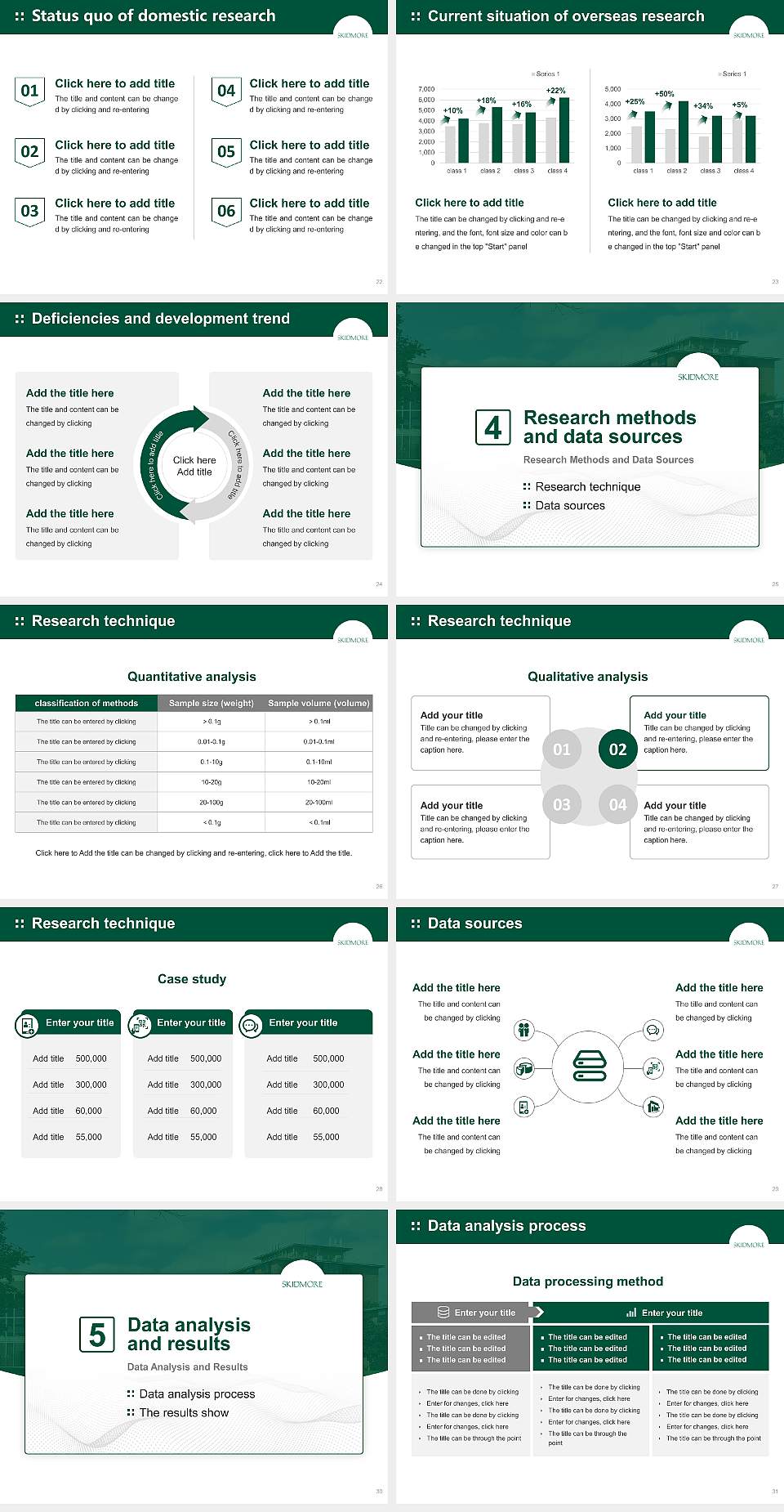 Skidmore College Graduation Thesis Defense PPT Template4:3 ratio PPT effect preview image4