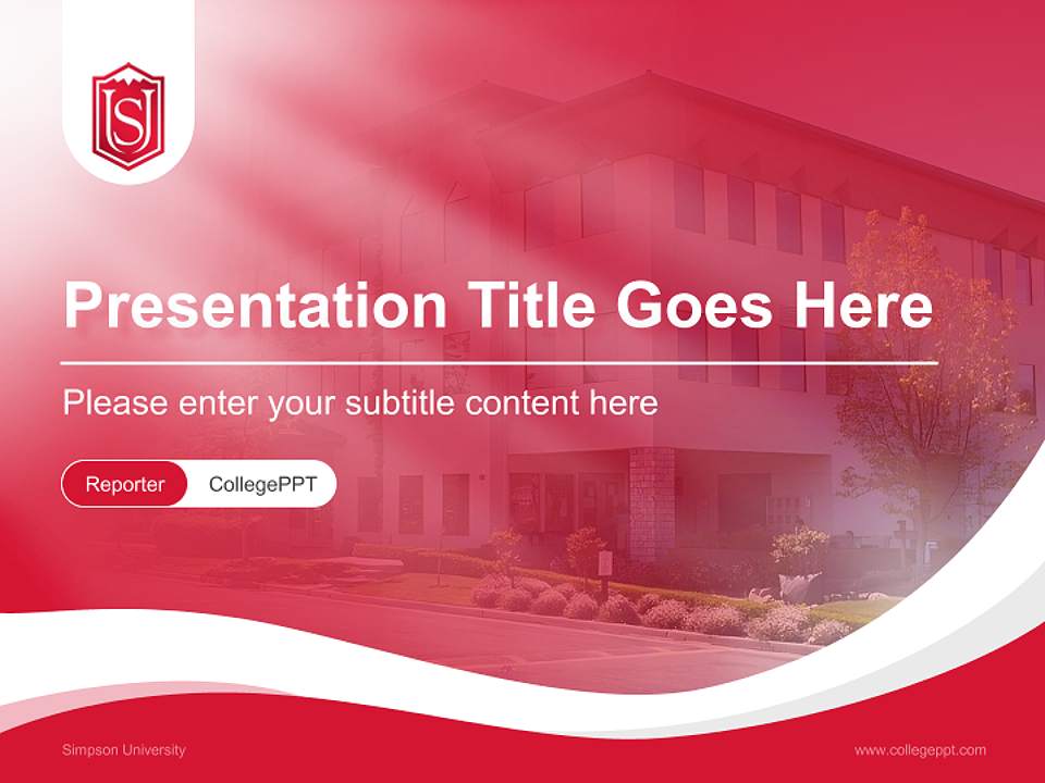 Simpson University Lecture Sharing and Networking Event PPT Template4:3 ratio PPT effect preview image4