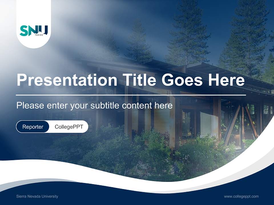 Sierra Nevada University Lecture Sharing and Networking Event PPT Template4:3 ratio PPT effect preview image4
