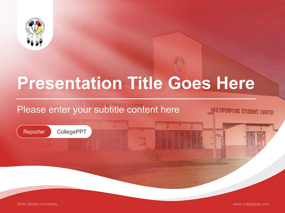 Sinte Gleska University Lecture Sharing and Networking Event PPT Template4:3 ratio PPT effect preview image4