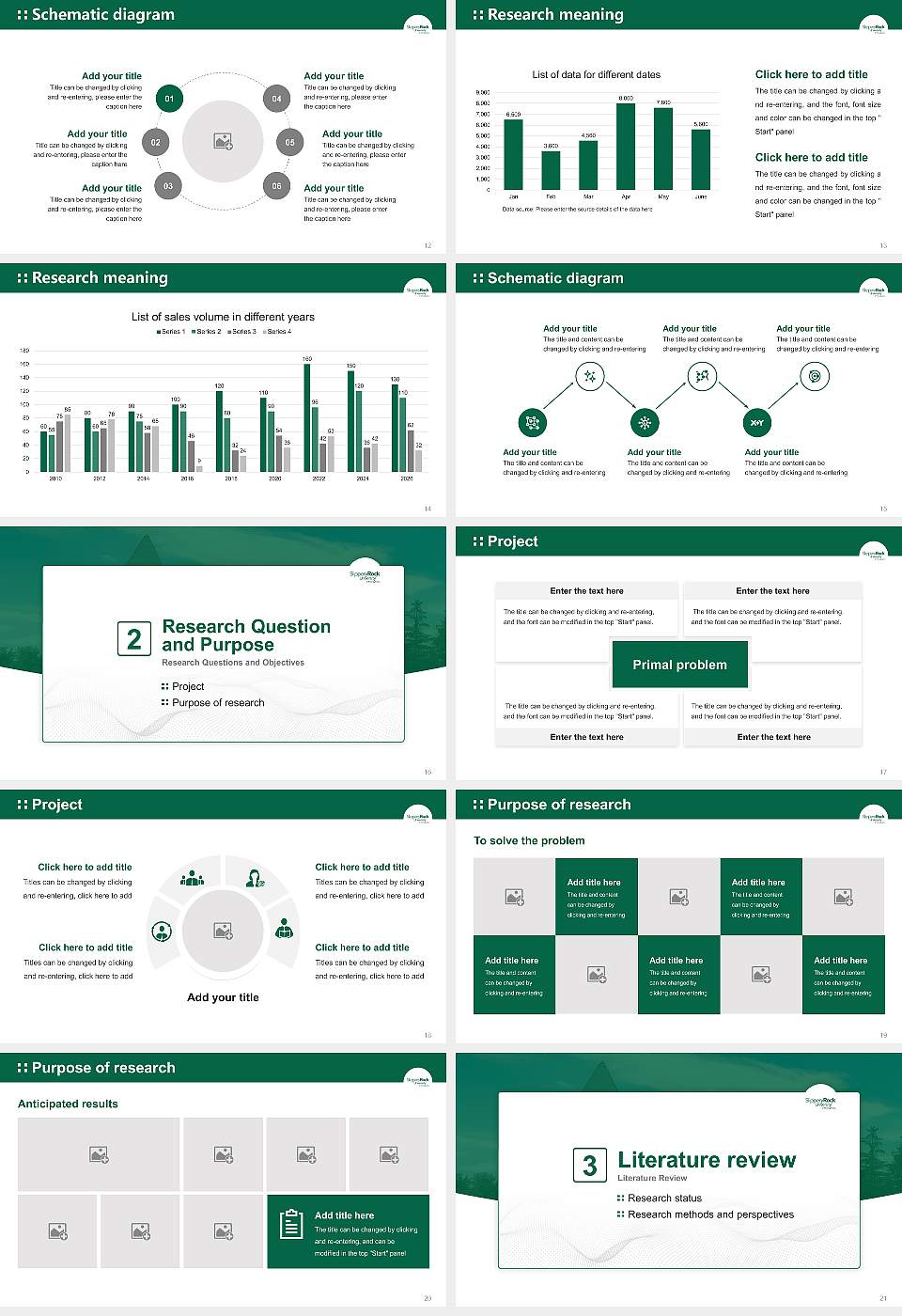 Slippery Rock University of Pennsylvania Graduation Thesis Defense PPT Template16:9 ratio PPT effect preview image3