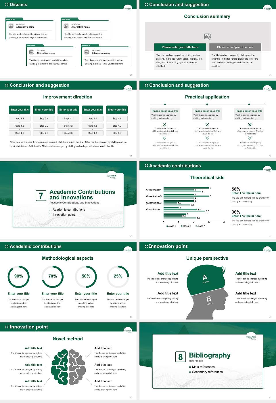 Slippery Rock University of Pennsylvania Graduation Thesis Defense PPT Template16:9 ratio PPT effect preview image6