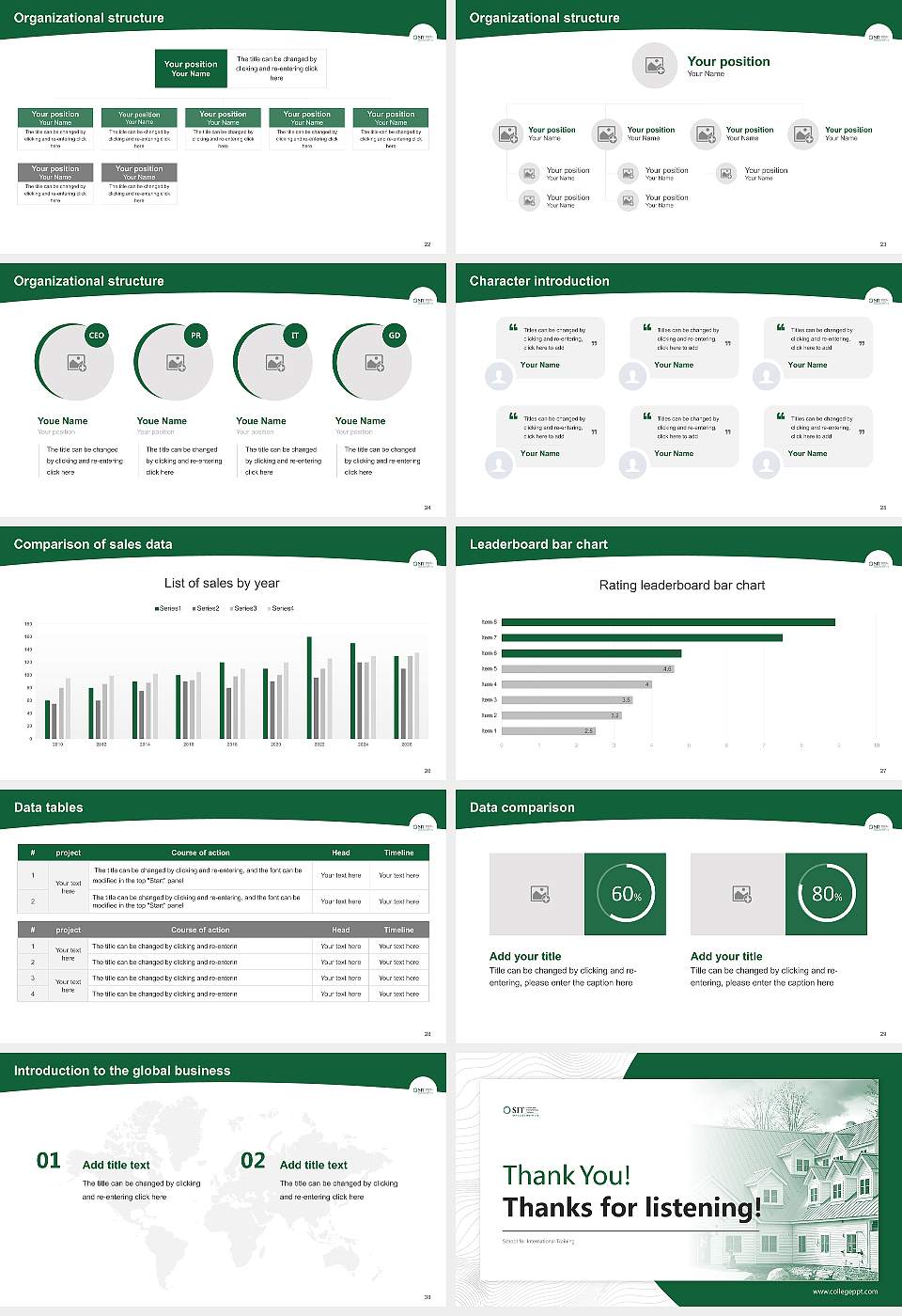 School for International Training Academic Presentation/Research Findings Report PPT Template16:9 ratio PPT effect preview image4