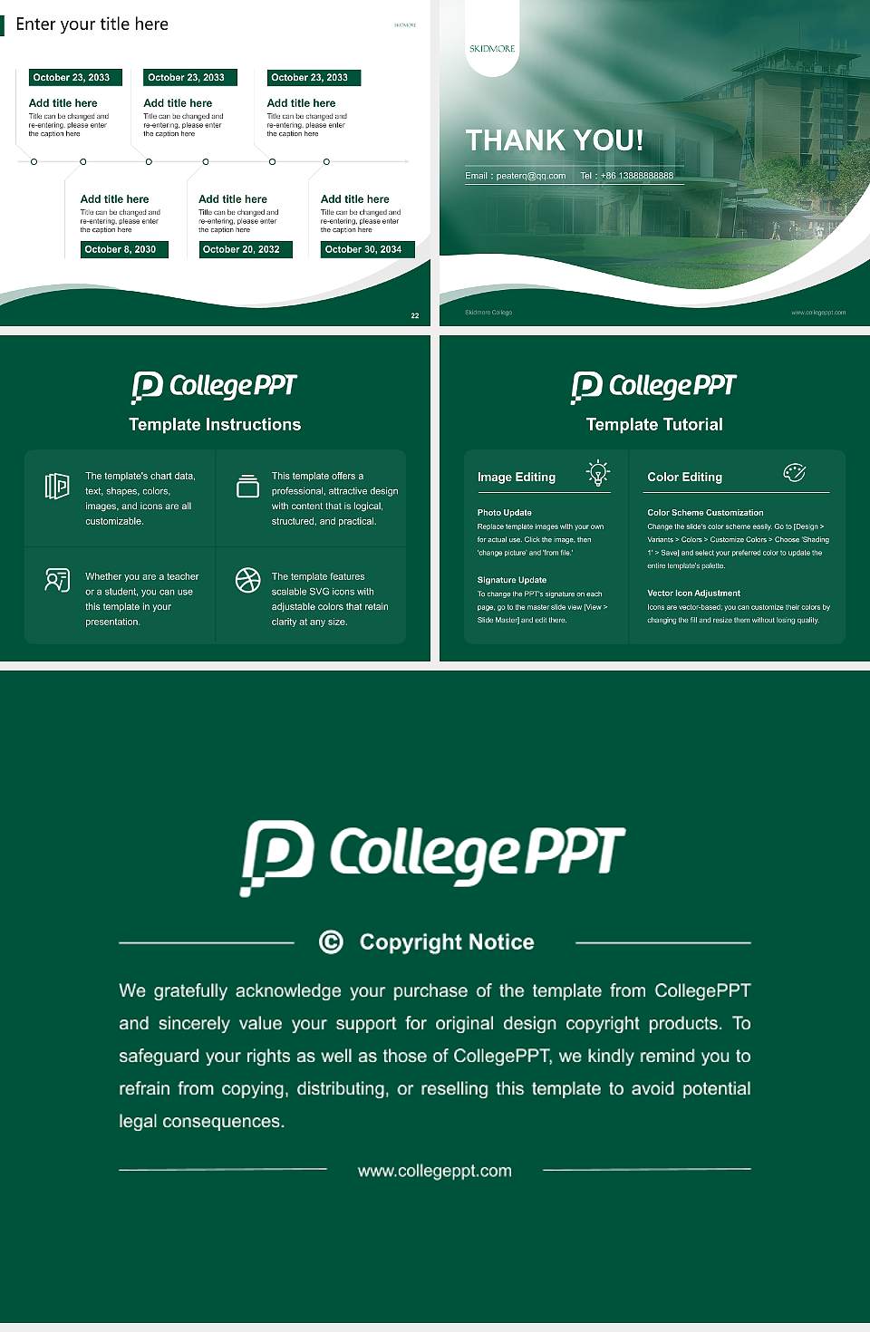 Skidmore College Lecture Sharing and Networking Event PPT Template4:3 ratio PPT effect preview image4