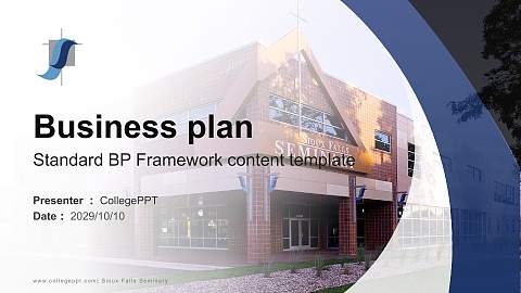 Sioux Falls Seminary Competition/Entrepreneurship Contest PPT Template
