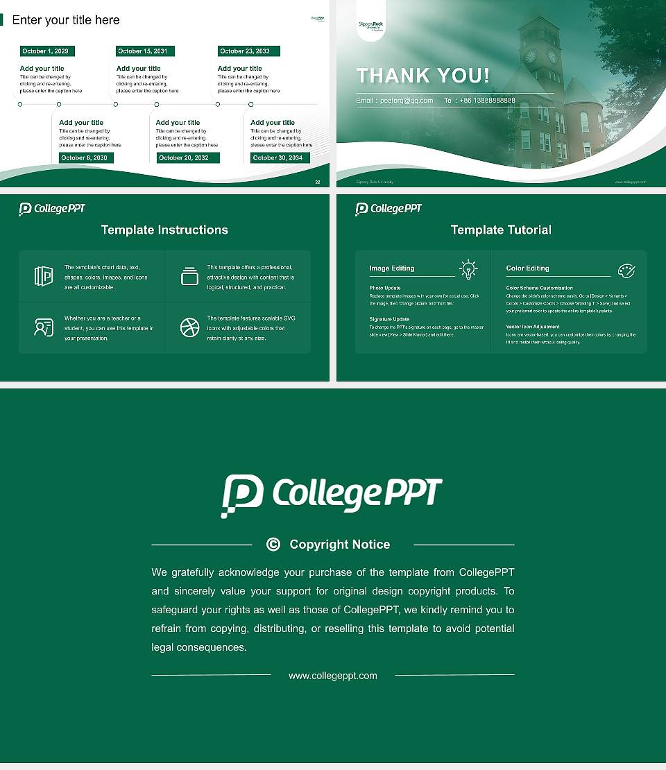 Slippery Rock University Lecture Sharing and Networking Event PPT Template16:9 ratio PPT effect preview image4