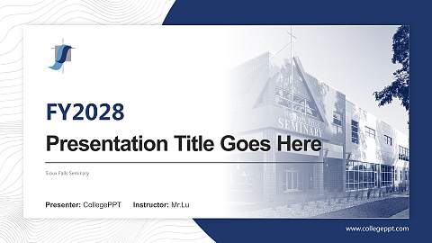 Sioux Falls Seminary Academic Presentation/Research Findings Report PPT Template