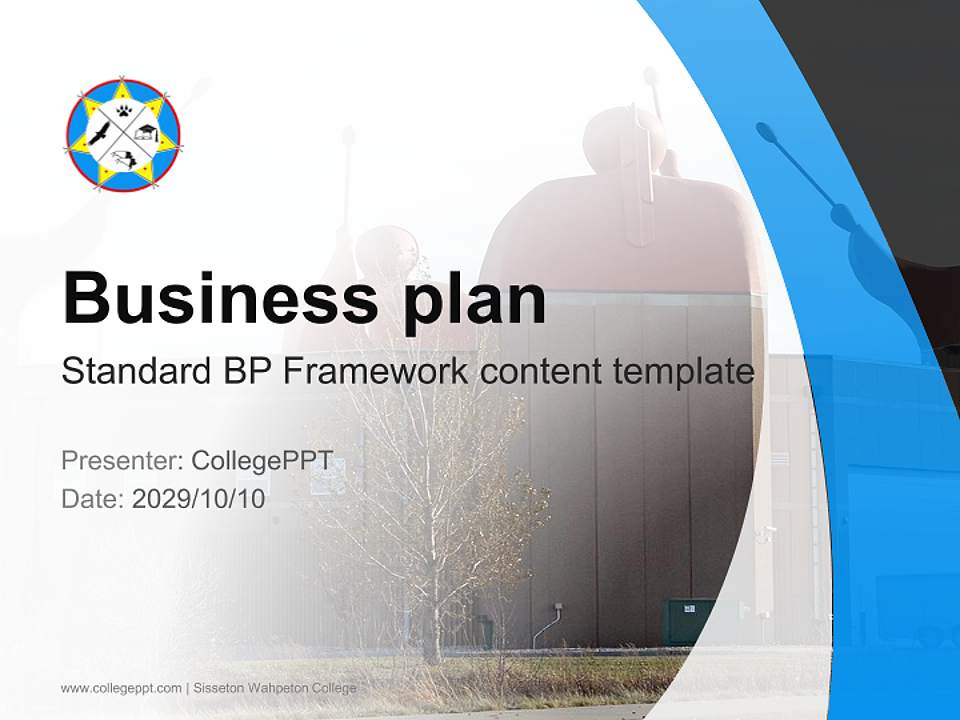 Sisseton Wahpeton College Competition/Entrepreneurship Contest PPT Template4:3 ratio PPT effect preview image9