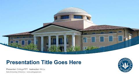 Soka University of America Course/Courseware Creation PPT Template