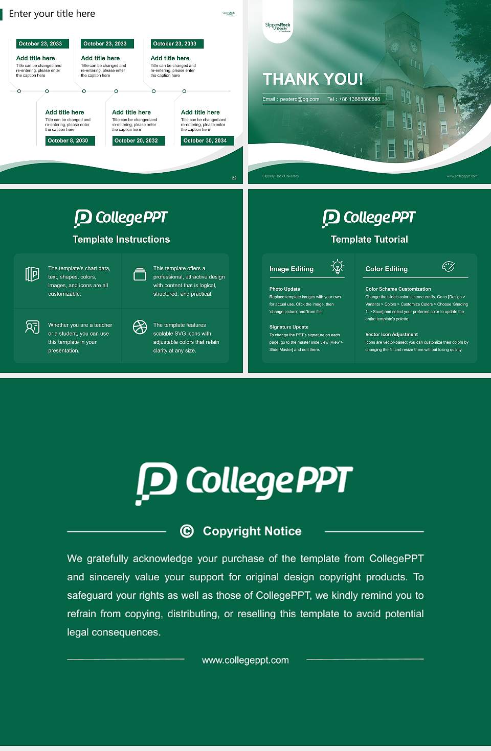 Slippery Rock University Lecture Sharing and Networking Event PPT Template4:3 ratio PPT effect preview image4