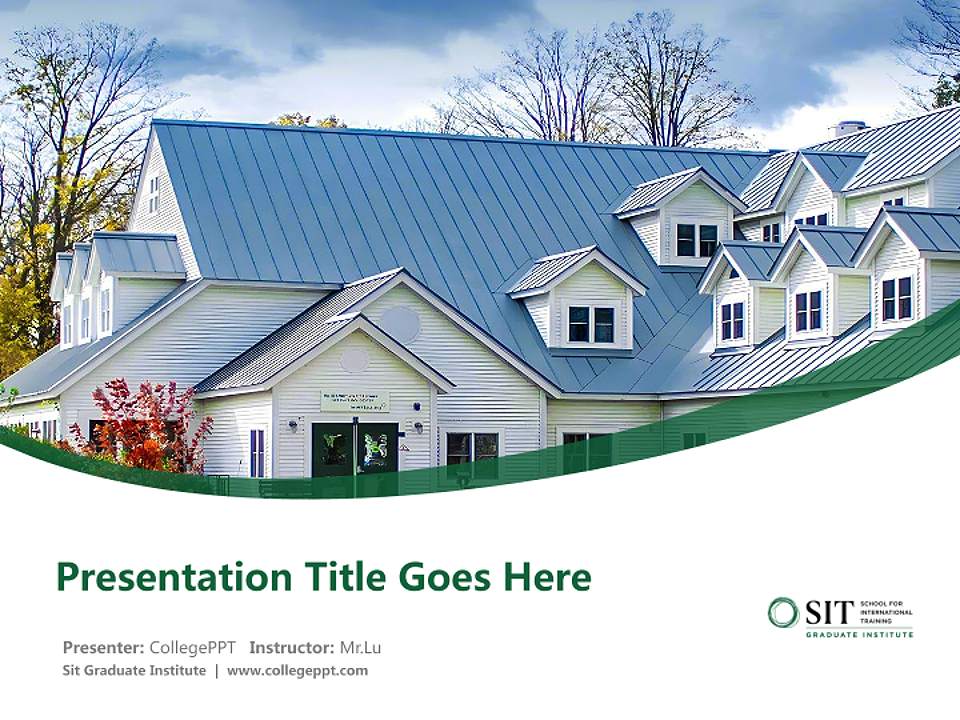 Sit Graduate Institute Course/Courseware Creation PPT Template4:3 ratio PPT effect preview image5