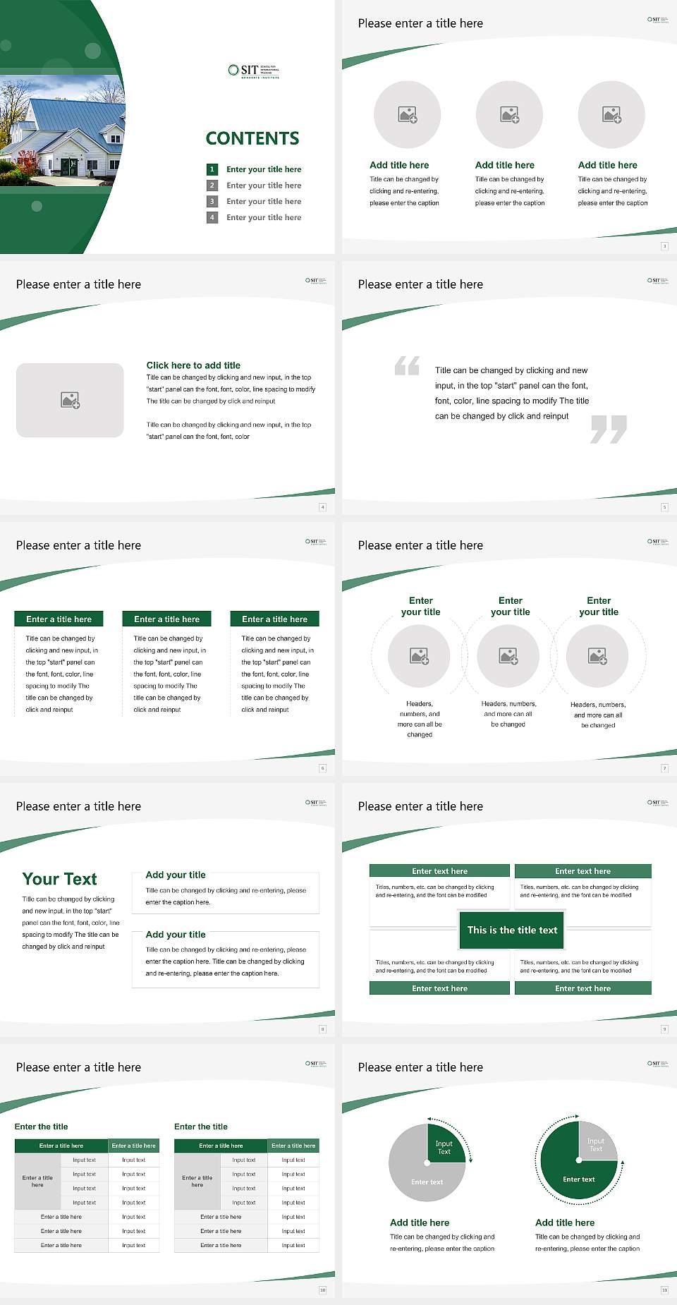 Sit Graduate Institute Course/Courseware Creation PPT Template4:3 ratio PPT effect preview image2