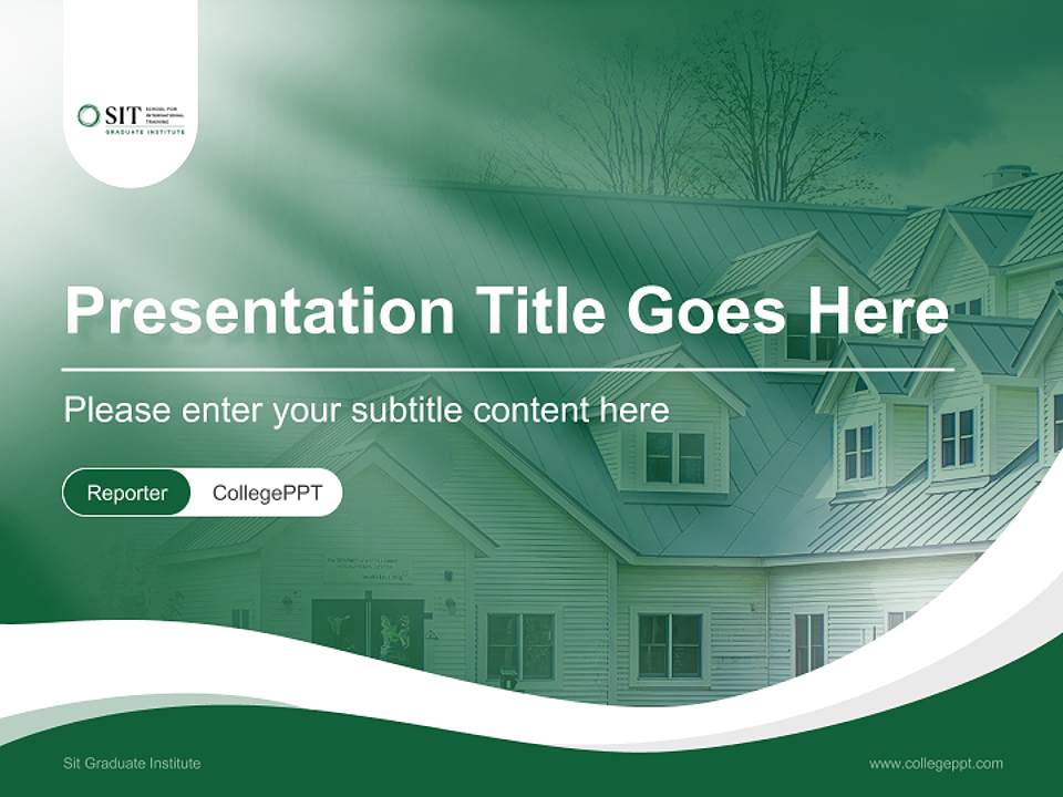 Sit Graduate Institute Lecture Sharing and Networking Event PPT Template4:3 ratio PPT effect preview image4