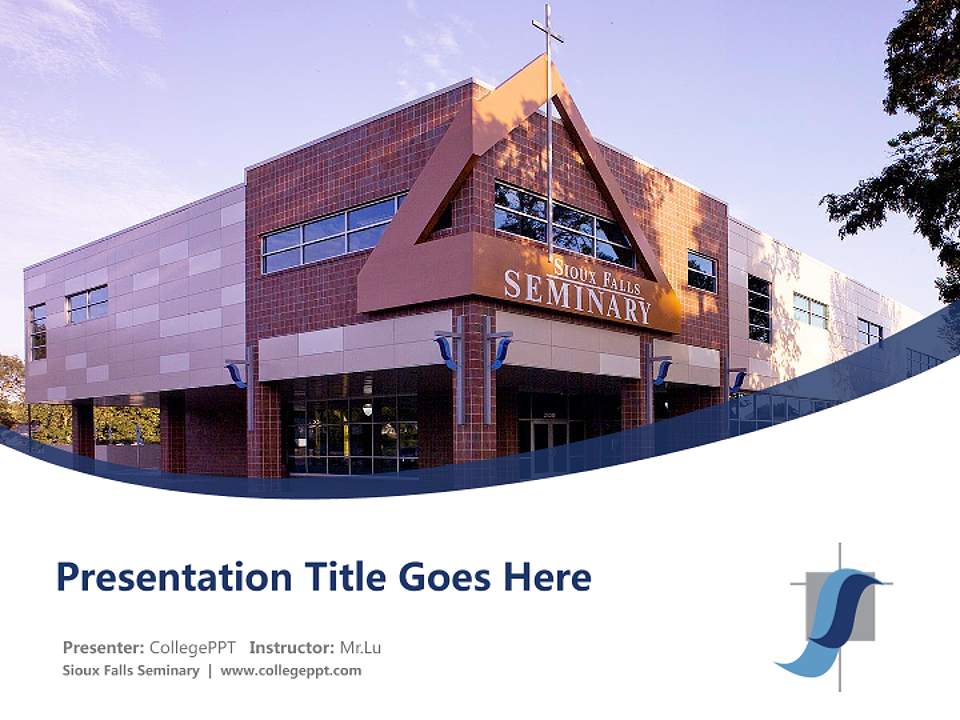 Sioux Falls Seminary Course/Courseware Creation PPT Template4:3 ratio PPT effect preview image5