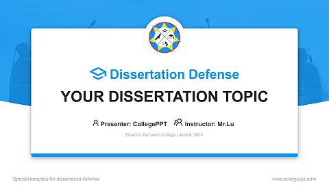 Sisseton Wahpeton College Graduation Thesis Defense PPT Template