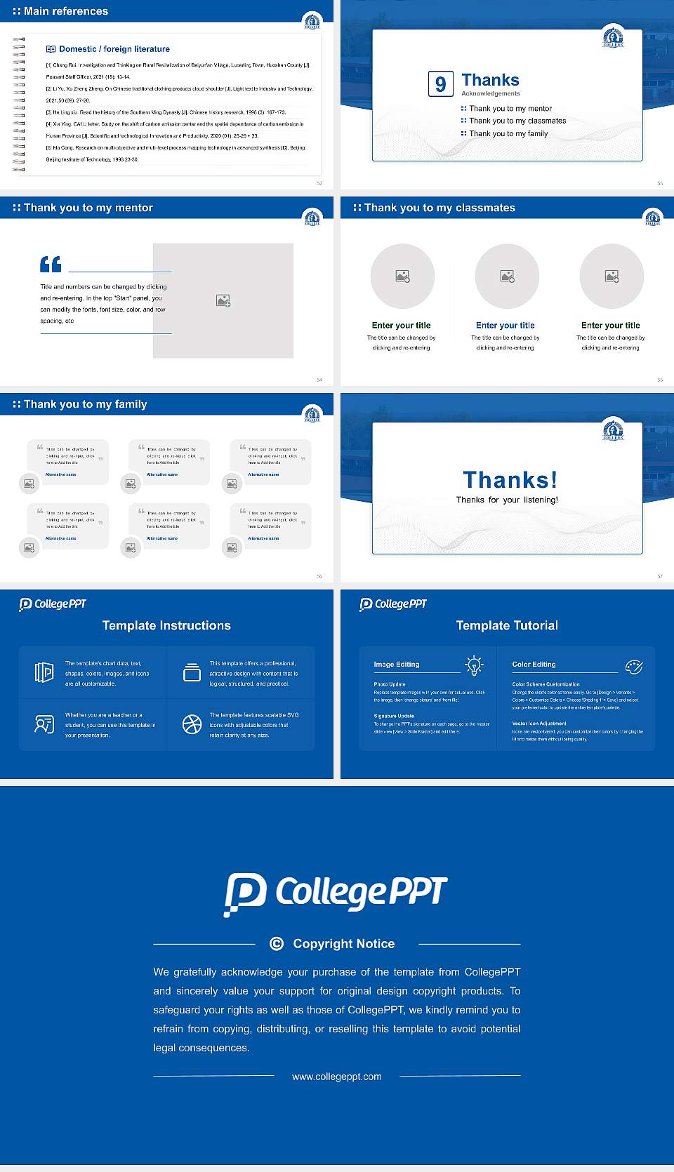 Sitting Bull College Graduation Thesis Defense PPT Template16:9 ratio PPT effect preview image7