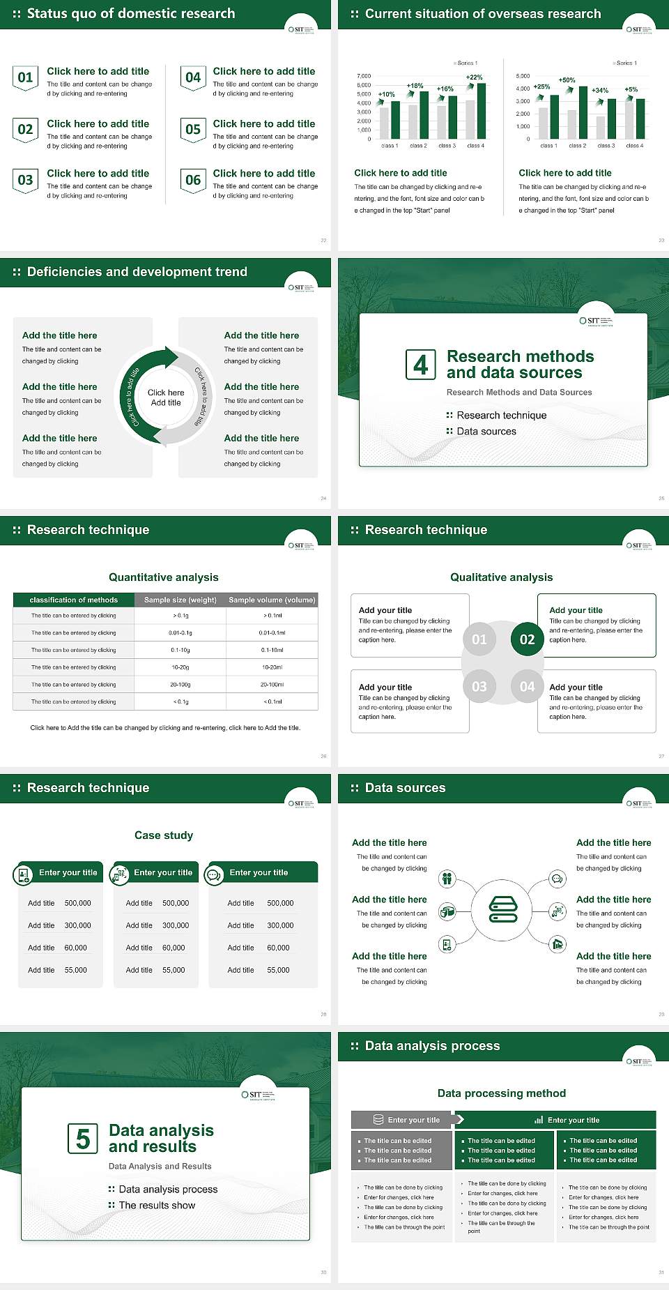 Sit Graduate Institute Graduation Thesis Defense PPT Template4:3 ratio PPT effect preview image4