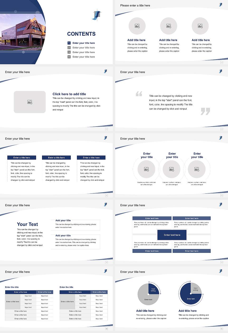 Sioux Falls Seminary Course/Courseware Creation PPT Template16:9 ratio PPT effect preview image2