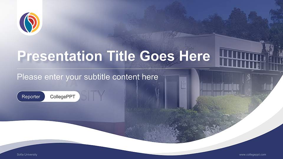 Sofia University Lecture Sharing and Networking Event PPT Template16:9 ratio PPT effect preview image