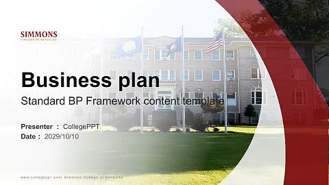 Simmons College of Kentucky Competition/Entrepreneurship Contest PPT Template