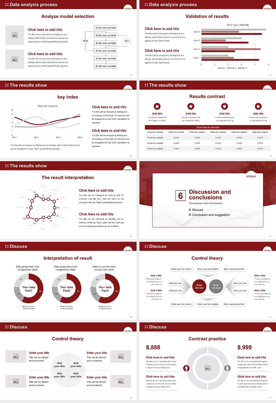 Simmons College of Kentucky Graduation Thesis Defense PPT Template16:9 ratio PPT effect preview image5