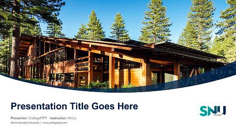 Sierra Nevada University Course/Courseware Creation PPT Template